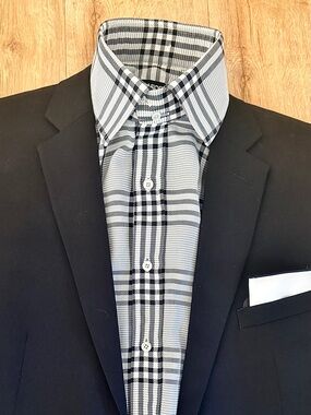 TOM FORD Black Gray & White Shirt